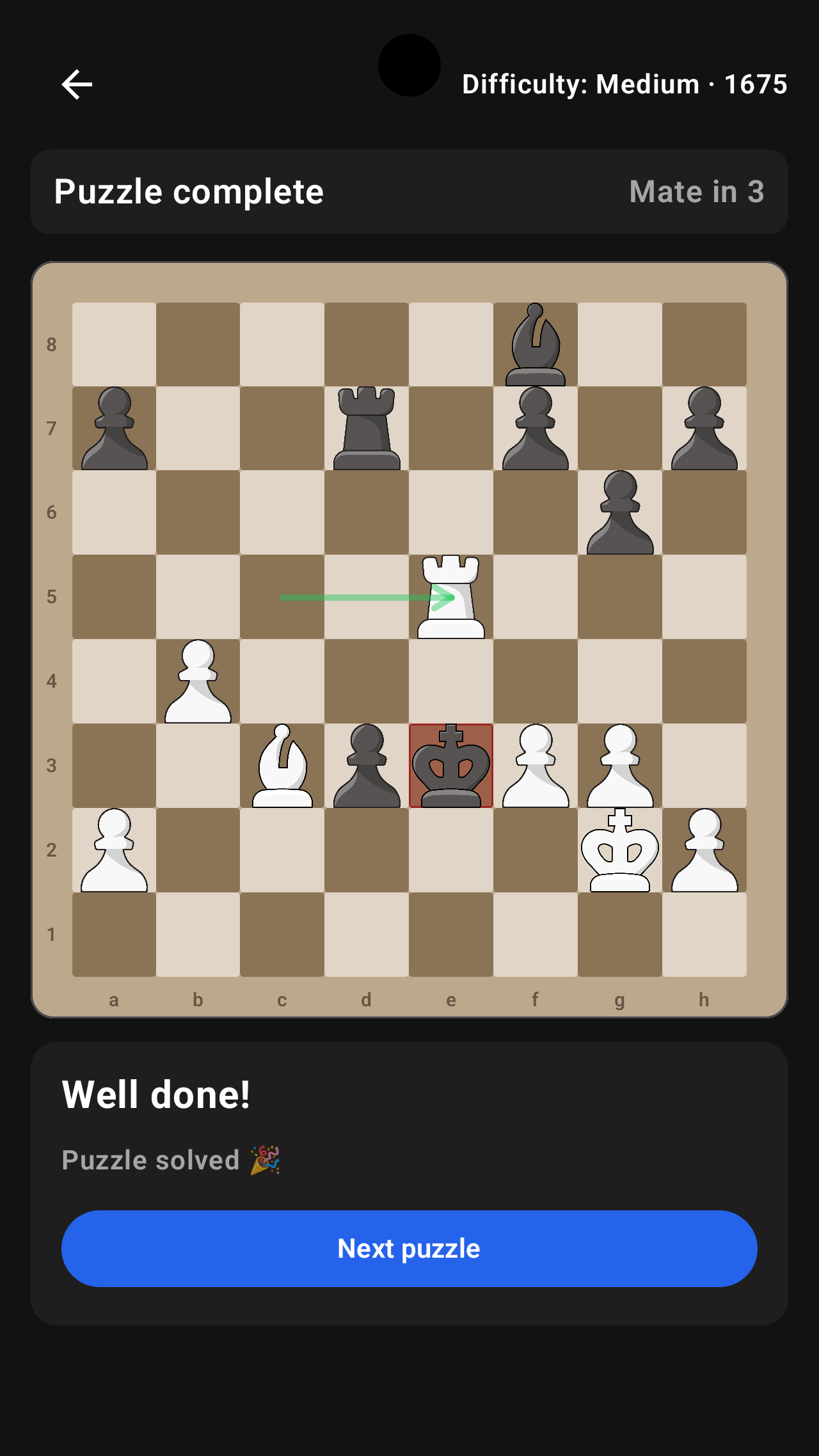 Chess Mate Puzzles gameplay screenshot 3