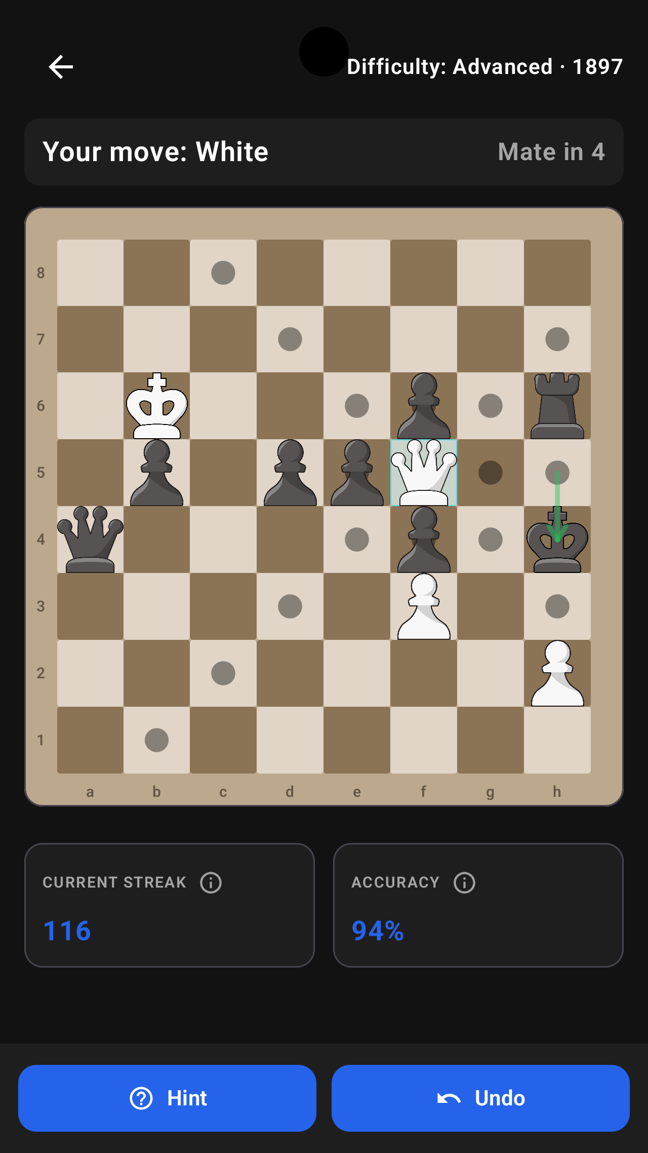 Chess Mate Puzzles gameplay screenshot 4